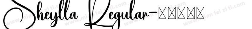 Sheylla Regular字体转换